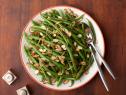 Green Beans with Caramelized Onions and Almonds; Tyler Florence