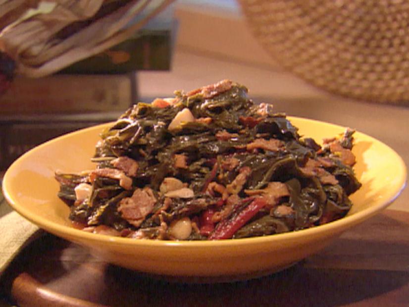 Braised Collard Greens, Mustard Greens, and Red Swiss Chard Recipes