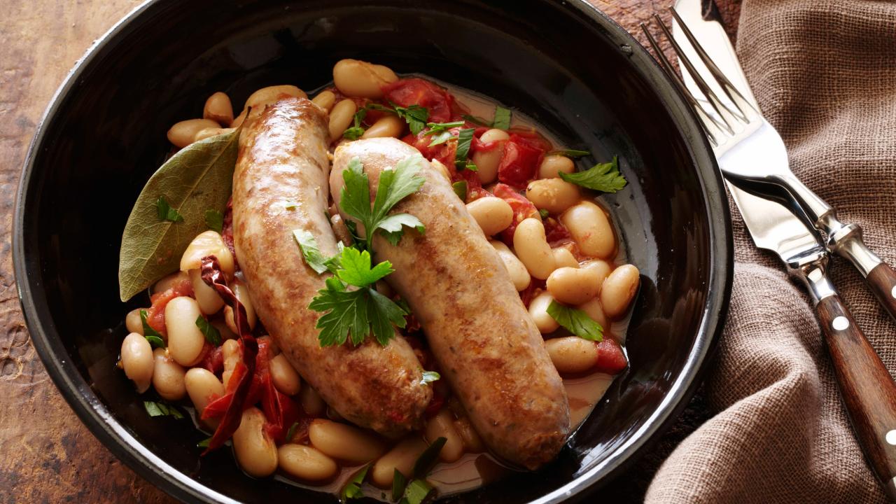 Turkey Sausage and Beans