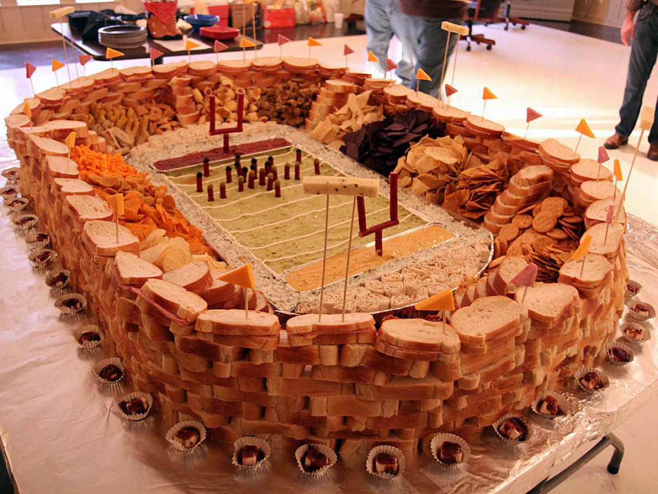 Super Bowl Food Stadiums : 10 Edible Football Stadiums : Cooking Channel