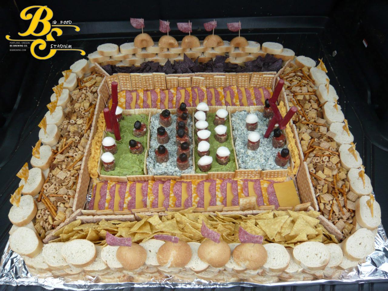 Super Bowl Food Stadiums : 10 Edible Football Stadiums : Cooking