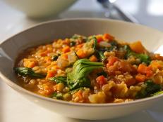 Cooking Channel serves up this Red Lentil and Vegetable Soup recipe  plus many other recipes at CookingChannelTV.com