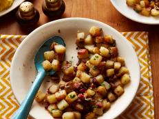 Cooking Channel serves up this Rosemary Home Fries with Pancetta, Parmesan and Parsley recipe from Bobby Flay plus many other recipes at CookingChannelTV.com