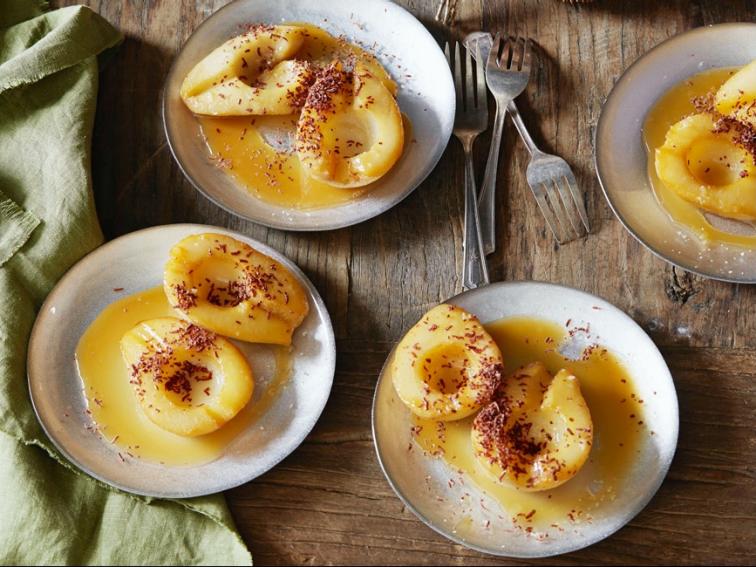 Stove Top Roasted Pears with Dulce de Leche Recipes Cooking Channel