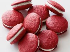 Cooking Channel serves up this Red Velvet Whoopie Pies recipe  plus many other recipes at CookingChannelTV.com