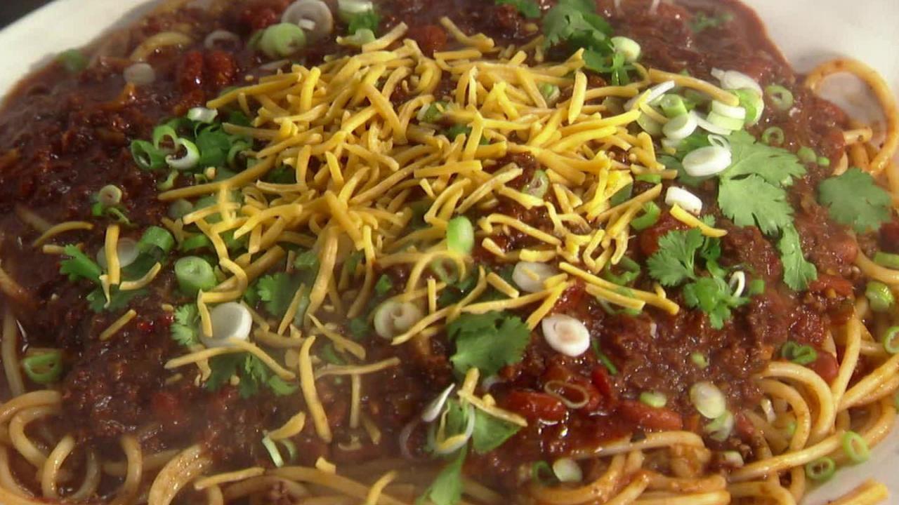 Cincinnati Chili Spaghetti