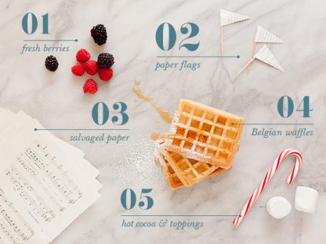 Party in Five: Belgian Waffle Bar Holiday Brunch