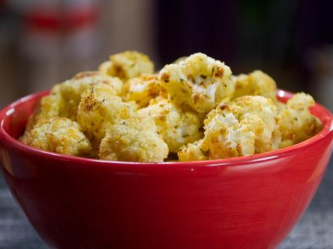 Cheesy Cauliflower "Popcorn"