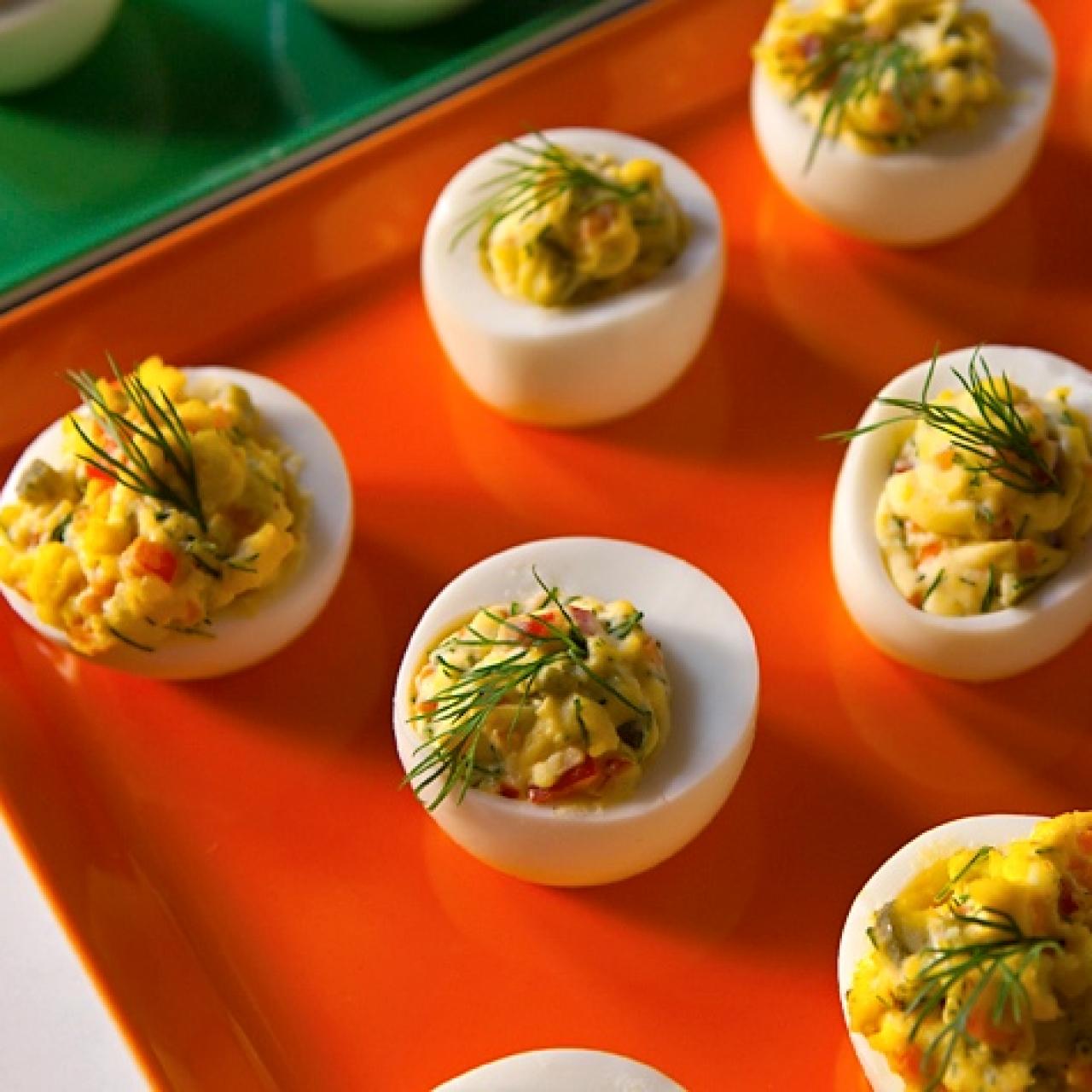 Healthy Dill Pickle Deviled Eggs Recipe