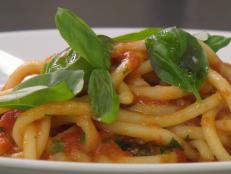 Cooking Channel serves up this Mama DePandi's Bucatini Pomodoro recipe  plus many other recipes at CookingChannelTV.com