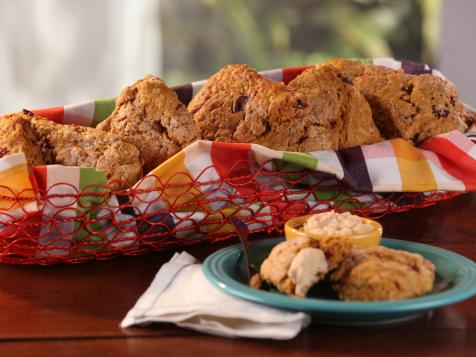 Pumpkin-Cranberry Scones with Whipped Maple Butter
