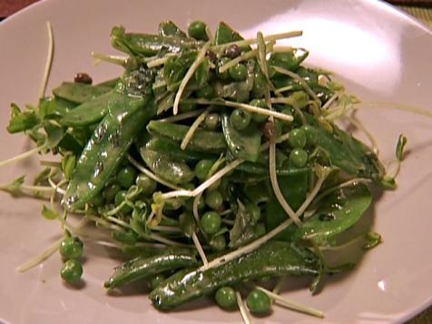 Pea Salad with Basil and Pea Shoots