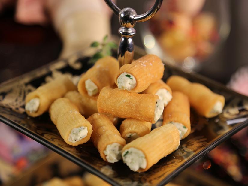 Crispy Fried Rigatoni "Chips" Stuffed with Herbed Ricotta Recipe