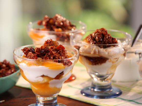 Download Apricot-Yogurt Parfait with California Granola Recipe | Bobby Flay | Cooking Channel