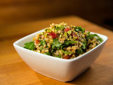 Chilled Farro Salad with Blood Orange and Roasted Leeks