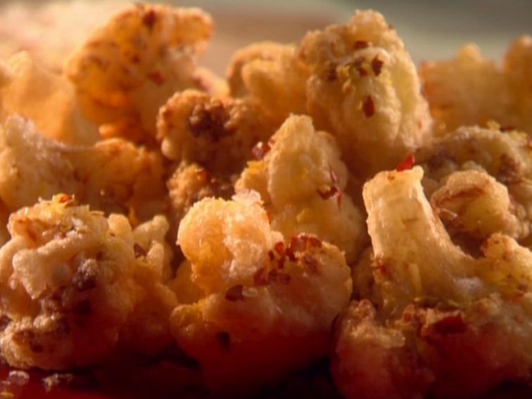 Crispy Cauliflower Florets with Citrus Salt Recipe Sunny Anderson Cooking Channel