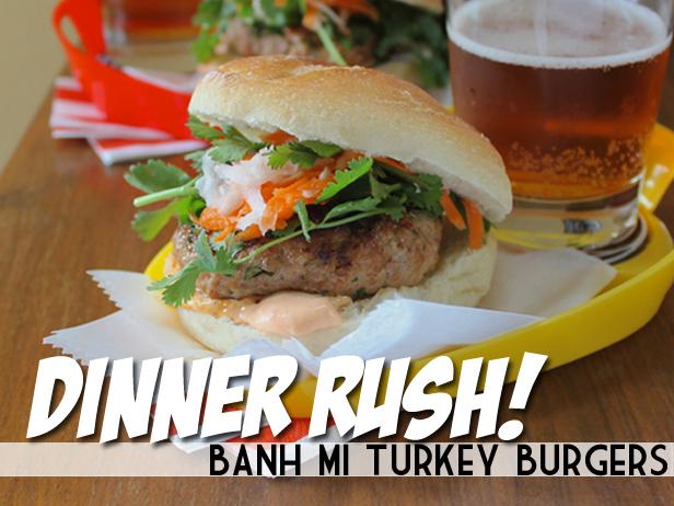 Banh Mi Turkey Burgers