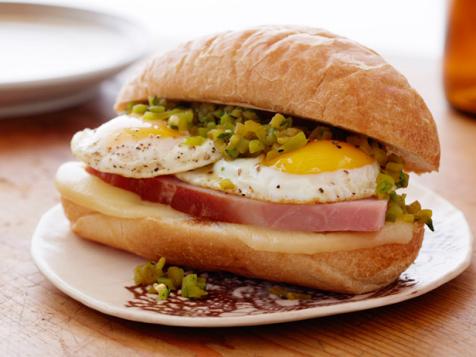 Green Chile Western Ham and Egg Sandwich