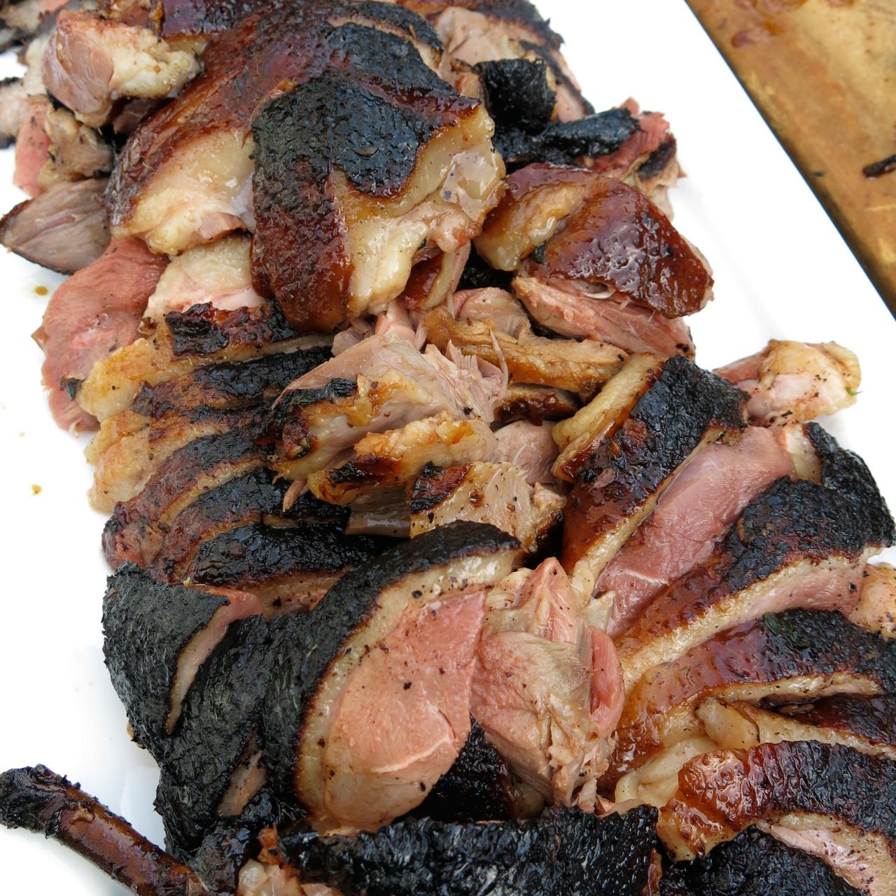 Smoked Duck with a Brown-Sugar-and-Soy Glaze