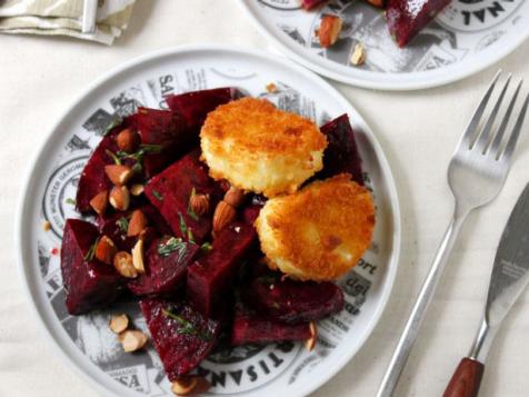 Dinner Rush! Beet Salad with Crispy Goat Cheese