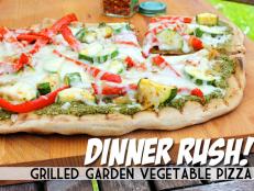 Cooking Channel's healthy grilled veggie pizza recipe is quick, easy and a great way not to use your hot oven in the summer.