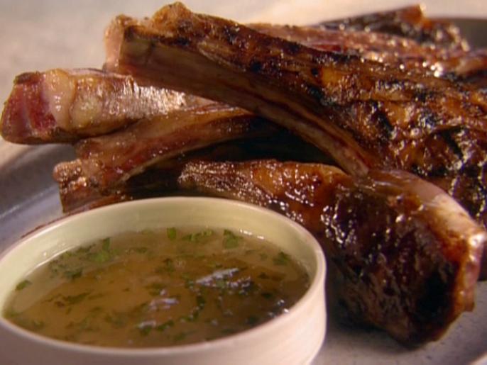 Grilled Lamb with AppleMint Jelly Recipe Sunny Anderson Cooking