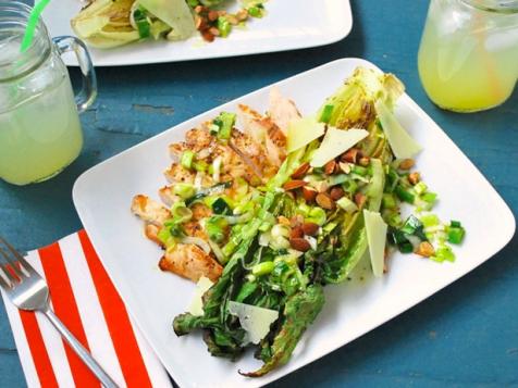 Grilled Romaine with Charred Grapefruit Dressing
