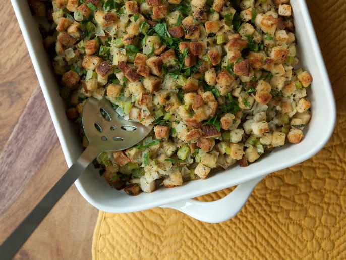 Essential Thanksgiving Herbed Stuffing Recipe Kelsey Nixon Cooking