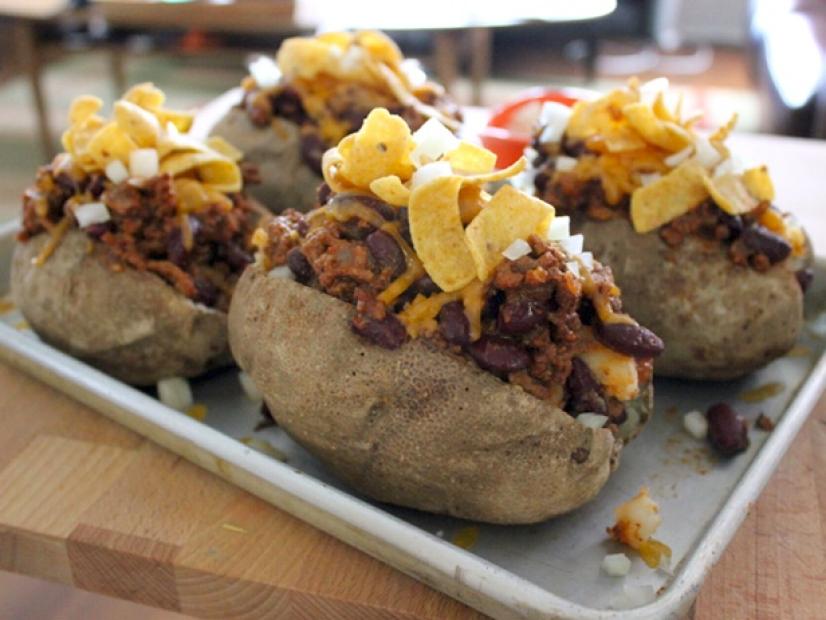 Frito Pie Loaded Baked Potato Recipe | Patrick Decker | Cooking Channel