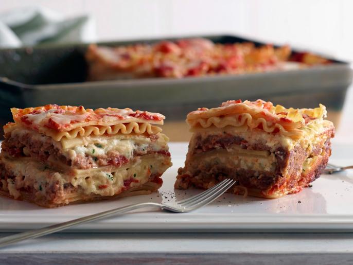 FourCheese Lasagna Meatloaf Recipe Cooking Channel
