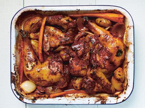 Red Wine Roast Chicken (Poulet Roti Au Vin Rouge)