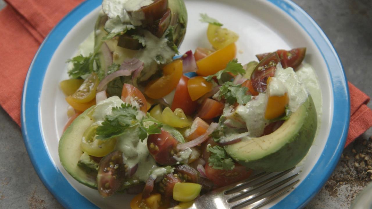 Chopped Salad Avocado Boats