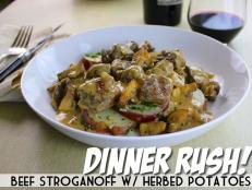 Craving something beefy and stewy? This easy 30-minute stovetop stroganoff is just the cure you've been searching for.