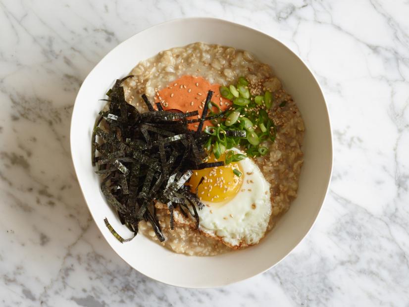 CC ASIAN OATMEAL BREAKFAST BOWL
Cooking Channel
Sesame Seeds, Cream Cheese, HotPepper
Paste, Chicken Broth, OldFashioned
Rolled
Oats, Egg, Scallion, Nori