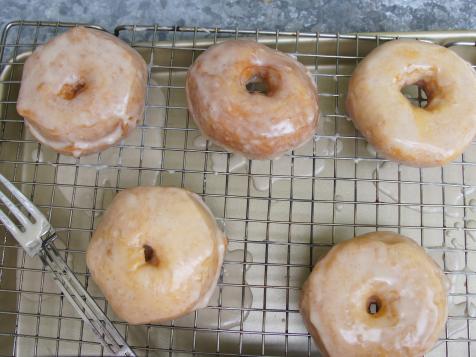 Doughnuts with Maple-Bourbon Glaze