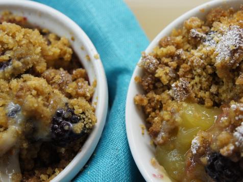 Raspberry-Lemon Brown Betty with Pecan Crumble