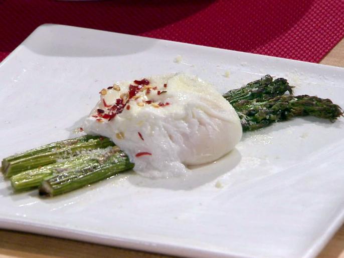 Roasted Asparagus with Poached Egg and ParmigianoReggiano Recipe