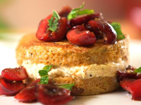 Stuffed French Toast with Cherry Salsa