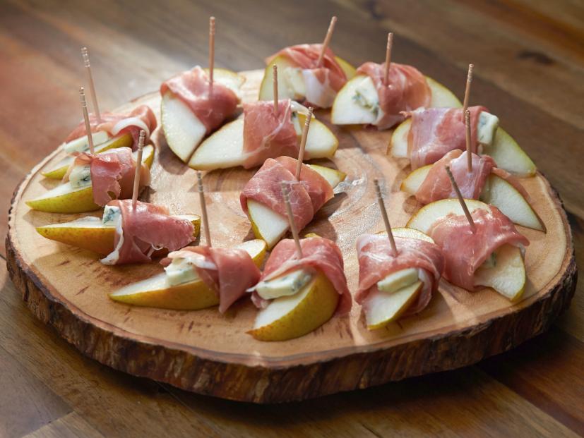 Pear Prosciutto and Gorgonzola, as seen on Cooking Channel's Dinner at Tiffani's Special.