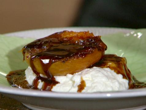 Balsamic-Glazed Apricots with Ricotta Clouds