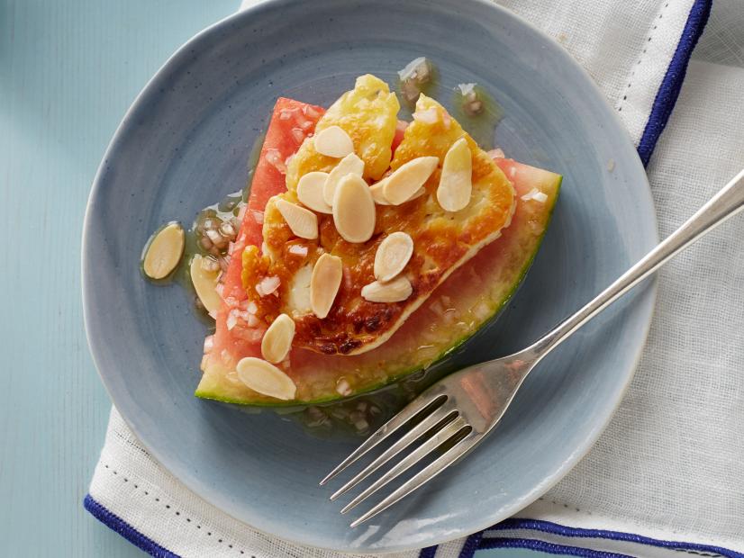 Michael Symon's Watermelon Halomi Salad For Summer Healthy Grilling as seen on Food Network