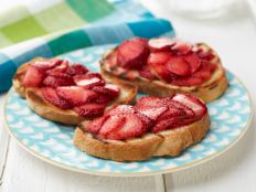 Cooking Channel serves up this Strawberry Bruschetta recipe from Giada De Laurentiis plus many other recipes at CookingChannelTV.com