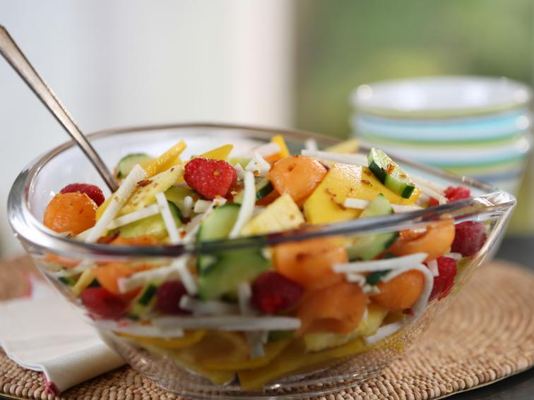 Fresh Fruit and Vegetable Salad with Chile and Lime Recipe | Bobby Flay ...