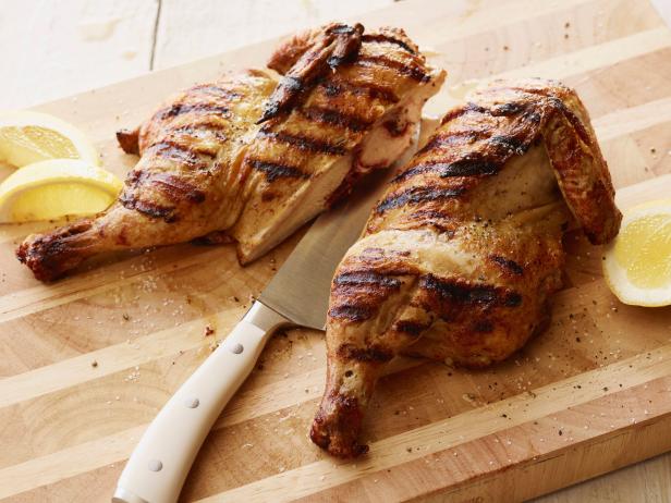 Brick Grilled Chicken : Recipes : Cooking Channel Recipe | Michael Symon |  Cooking Channel