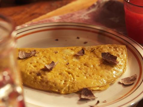 Simple Omelet with Shaved Truffles