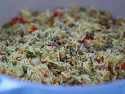 Siba Mtongana's seven colour rice as featured on Siba's Table.