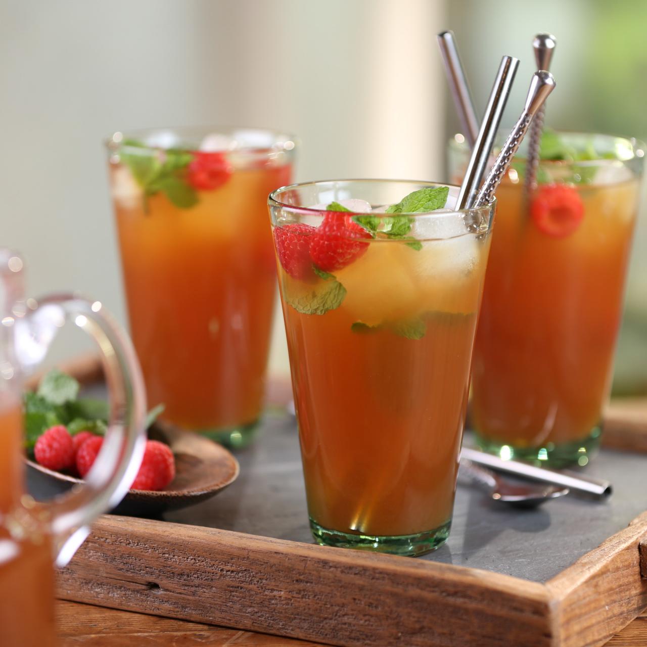 Peach and Ginger Iced Tea - The Tasty Bite