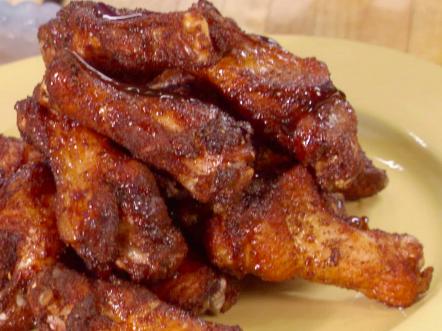 Jerk Wings with Rum-Brown Sugar Glaze Recipe | Bobby Flay | Cooking Channel