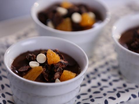 Chocolate-Orange Yogurt Panna Cotta with Chocolate-Coconut Granola