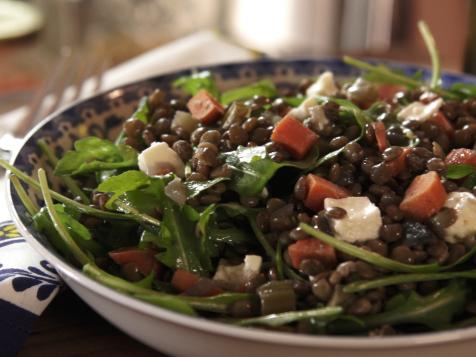 Lentil Salad with Burrata